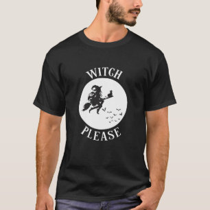 Bruja divertida, por favor, camiseta de Halloween
