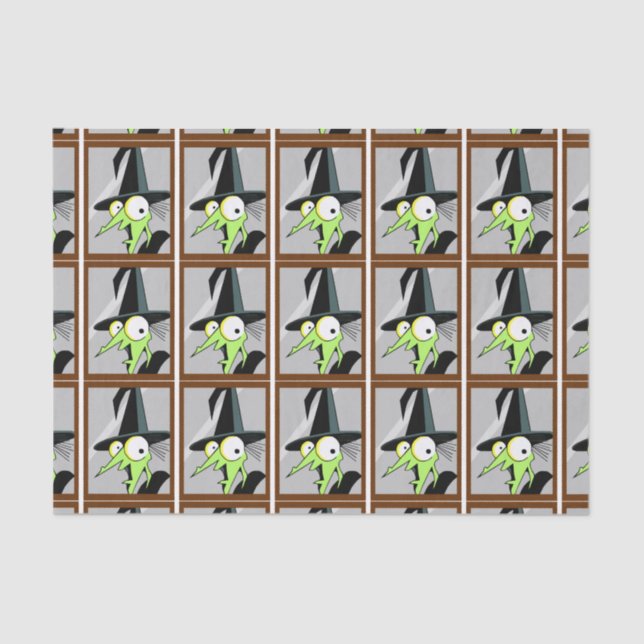 Bruja En El Papel Del Tejido Espejo (Anverso)