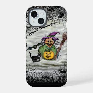 Bruja, Gato, Murciélago y Calabaza, ¡Feliz Hallowe
