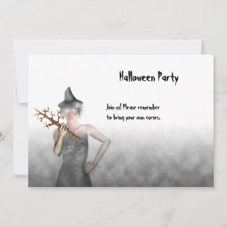 Bruja - Invitación a la fiesta de Halloween