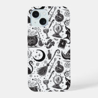 Bruja Mágica Caprichosa Wicca Pagana Blanco y Negr