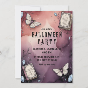 Bruja, mariposa, libro ortográfico, invitación a H