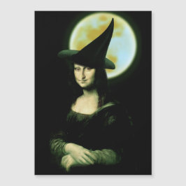 Bruja Mona Lisa Halloween Luna llena