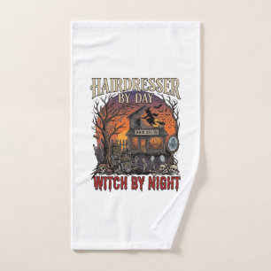 Bruja Noche Salón Halloween Día Peluquero Calavera