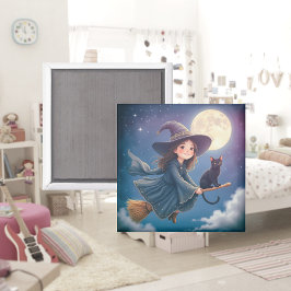 Bruja suave con imán de gato