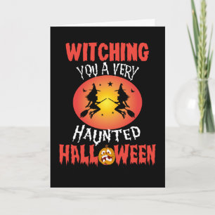 Bruja Tarjeta Feliz Halloween
