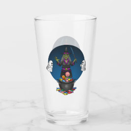 Bruja verde y truco de fantasmas o trata Halloween