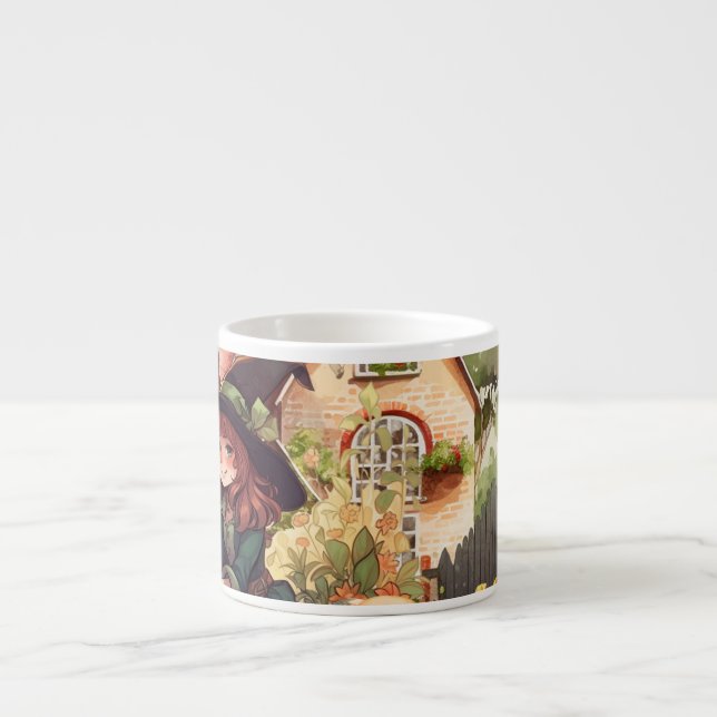 Bruja y Zorro Lindos | Taza de Espresso (Frente)