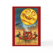 Brujas que bailan - tarjeta de Halloween