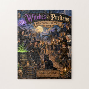 Brujas vs. Puritanos™ Rompecabezas de los Juicio