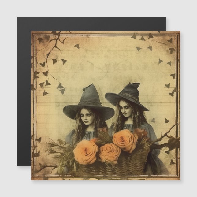 Brujería de Halloween vintage (11) (Anverso/Reverso)