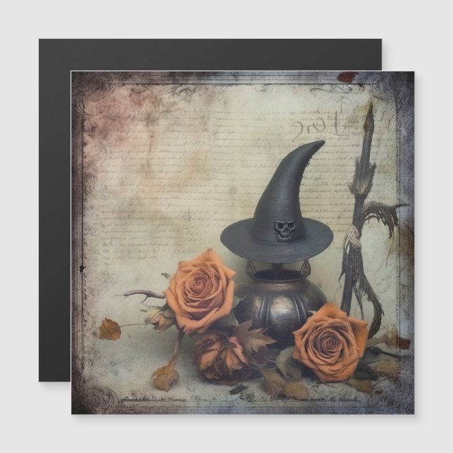 Brujería de Halloween vintage (8) (Anverso/Reverso)