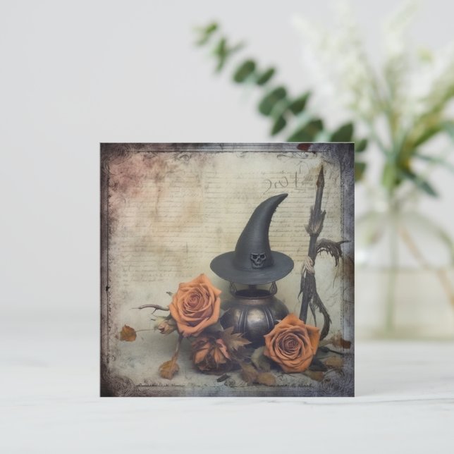Brujería de Halloween vintage (8) (Anverso de pie)