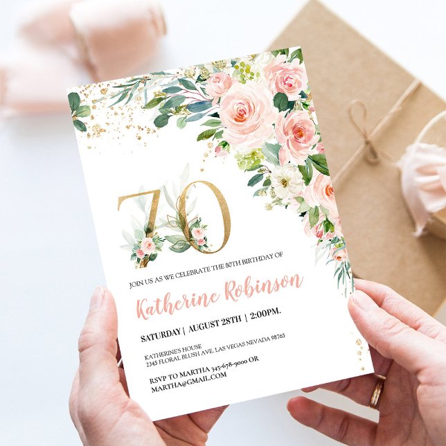Brunch 70 cumpleaños Invitación (Subido por el creador)