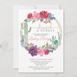 BRUNCH, BABY SHOWER, TEMA DESERTO, FLORAL
