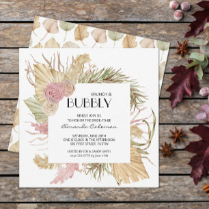 Brunch Bubbly Boho deja invitación a ducha de novi