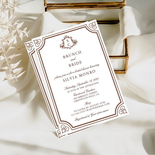 Brunch con la invitación a la ducha de novia (Subido por el creador)