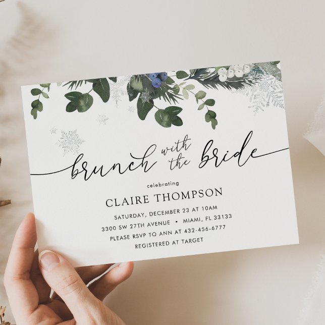 Brunch con la invitación de la novia a la ducha de (Subido por el creador)