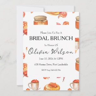 brunch con las invitaciones del brunch de novia