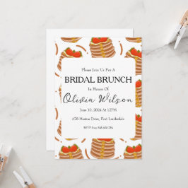 brunch con las invitaciones del brunch de novia