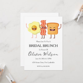 brunch con las invitaciones del brunch de novia
