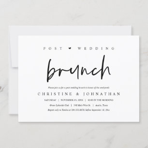Brunch con los recién casados, invitación después 