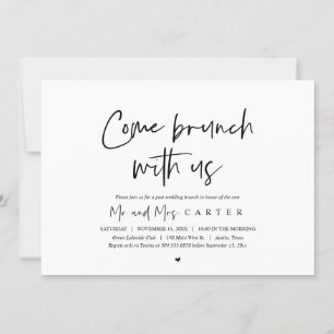 Brunch con los recién casados, invitación después 