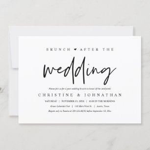 Brunch con los recién casados, invitación post bod