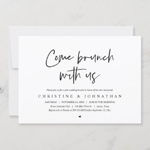 Brunch con los recién casados, invitación post bod