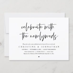Brunch con los recién casados, invitación post bod
