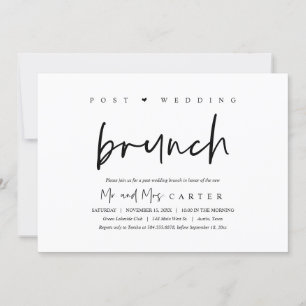 Brunch con los recién casados, invitación post bod
