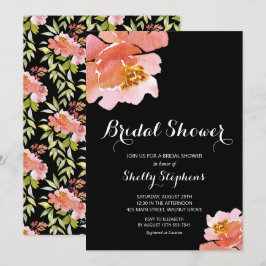 Brunch de moda e invitaciones bubbly floral