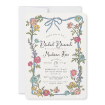 Brunch de novias floral brillante Fiesta de verano