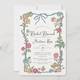 Brunch de novias floral brillante Fiesta de verano