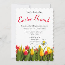 Brunch de Pascua con invitación de vacaciones de t
