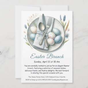 Brunch de Pascua Elegante Invitación