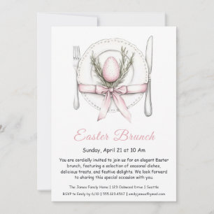 Brunch de Pascua Elegante Invitación