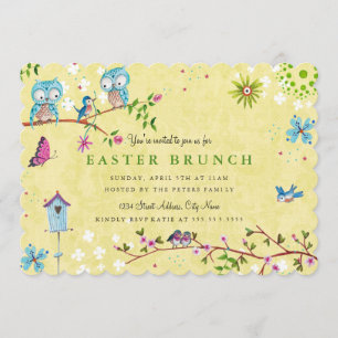 Brunch de Pascua   Tarjeta de invitación