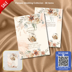 BRUNCH DE Terracotta Floral Pampas Grass BRIDESMAI