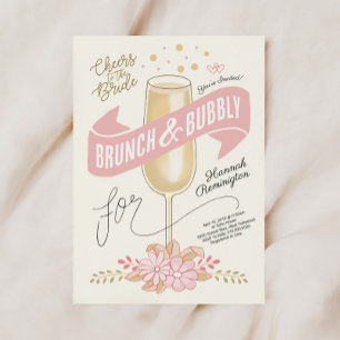 Brunch divertido e invitación a ducha de novia buc