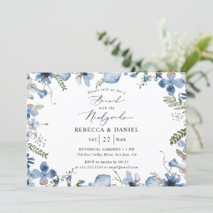 Brunch Elegante Con Invitación A La Boda De Novios