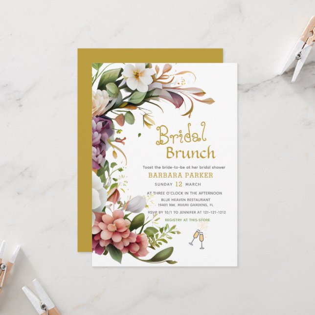 Brunch en flor: Invitación a la celebración de una (Anverso/Reverso In Situ)