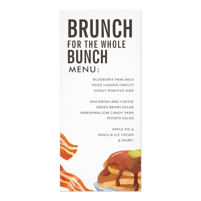 BRUNCH FOR THE BUNCH | Menú Desayuno (Frente)
