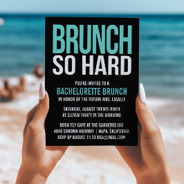 Brunch Invitaciones De Brunch De Bachelorette Tan