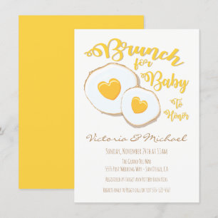Brunch para invitaciones de ducha para bebés