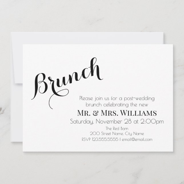 Brunch post-boda (Anverso)