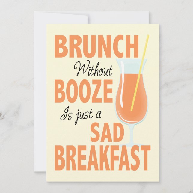 Brunch Sin Invitación A Brunch Booze (Anverso)
