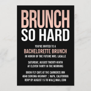 Brunch Tanta Invitación De Brunch De Bachillerato 