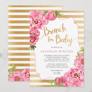 Brunéi para bebé, chica invitación a la ducha para