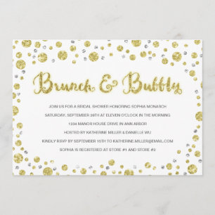 Brunéi y burbuja Invitación a la ducha nupcial